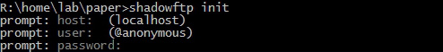 shadowftp init